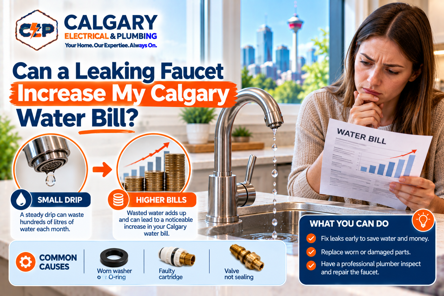 Can a Leaking Faucet Increase My Calgary Water Bill?