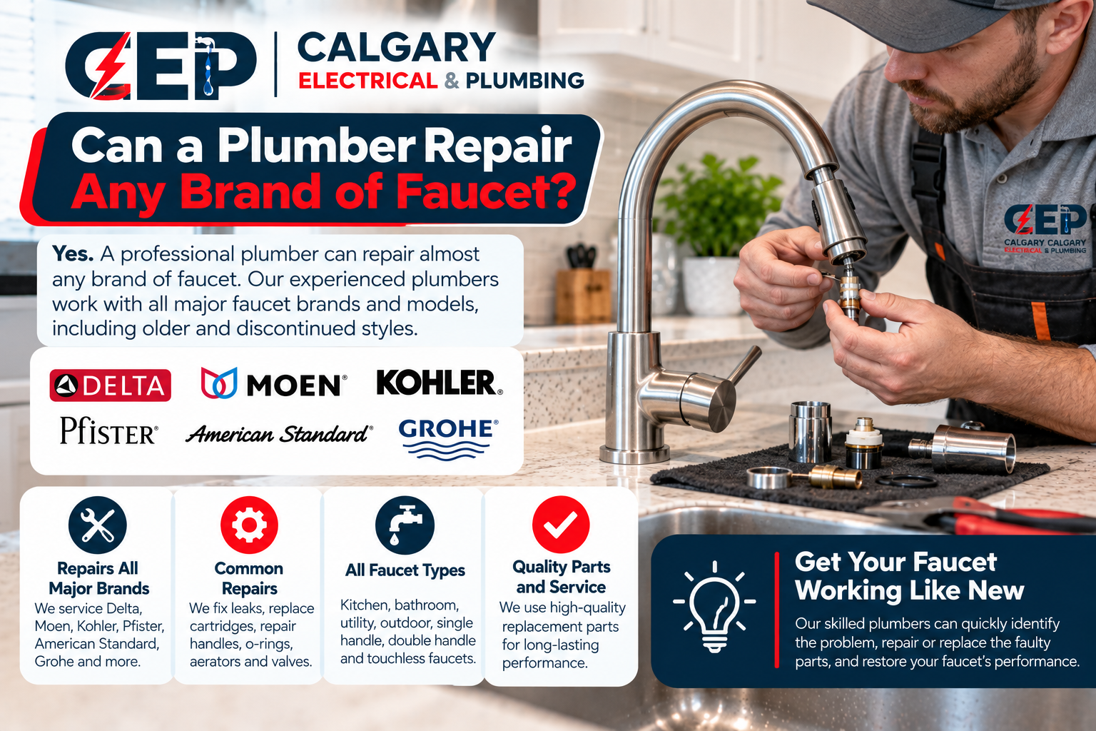 Can a Plumber Repair Any Brand of Faucet?