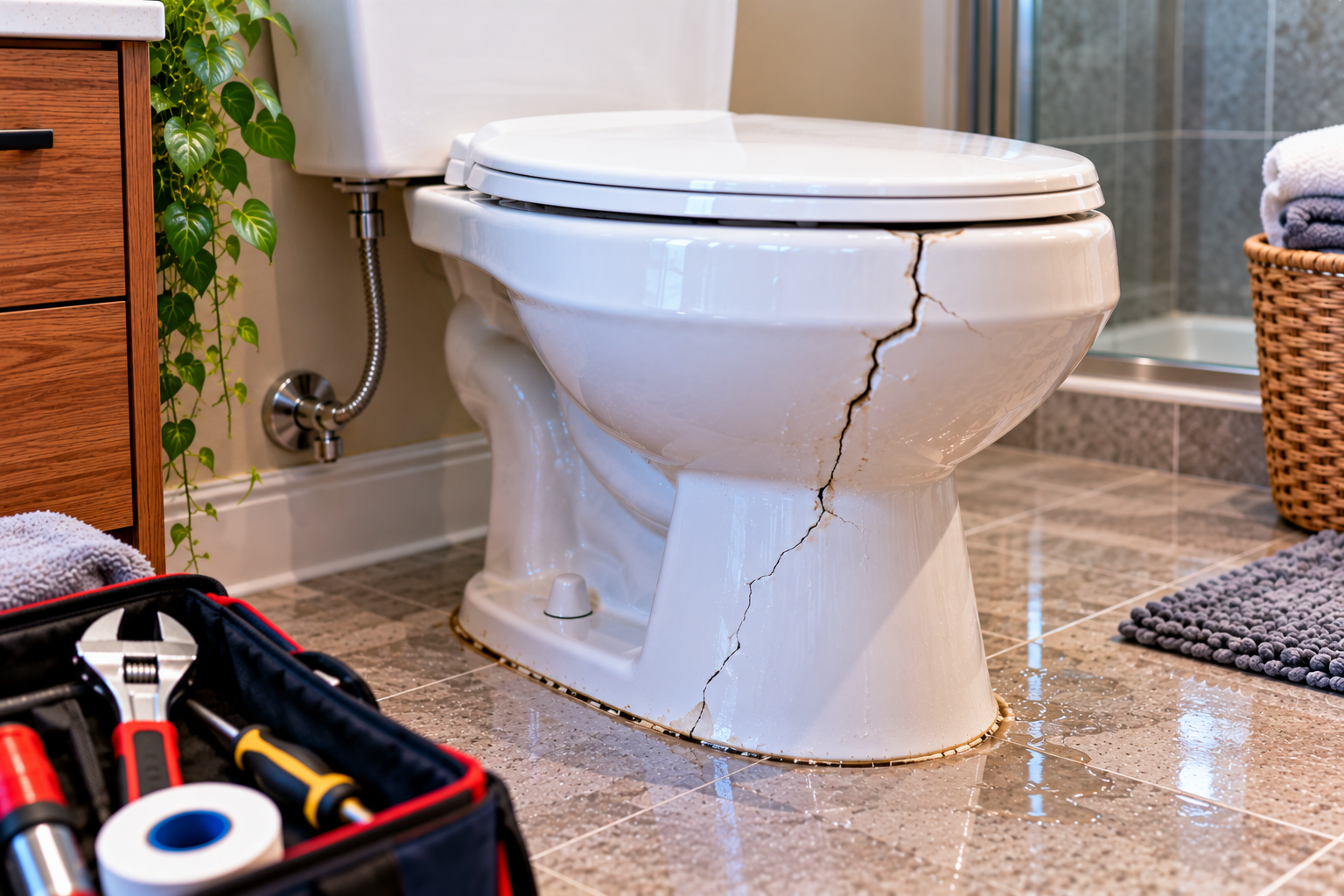 Assessing Toilet Cracks Before Repair or Replacement