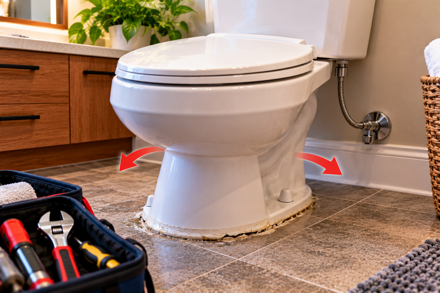 Inspecting the Causes of a Loose Toilet
