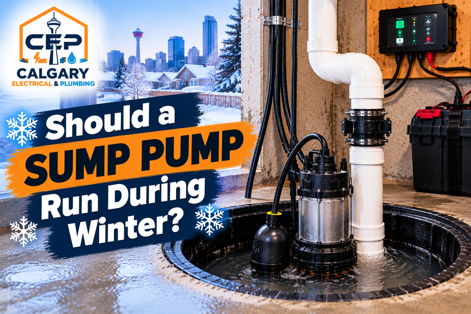 Should a Sump Pump Run During Winter?