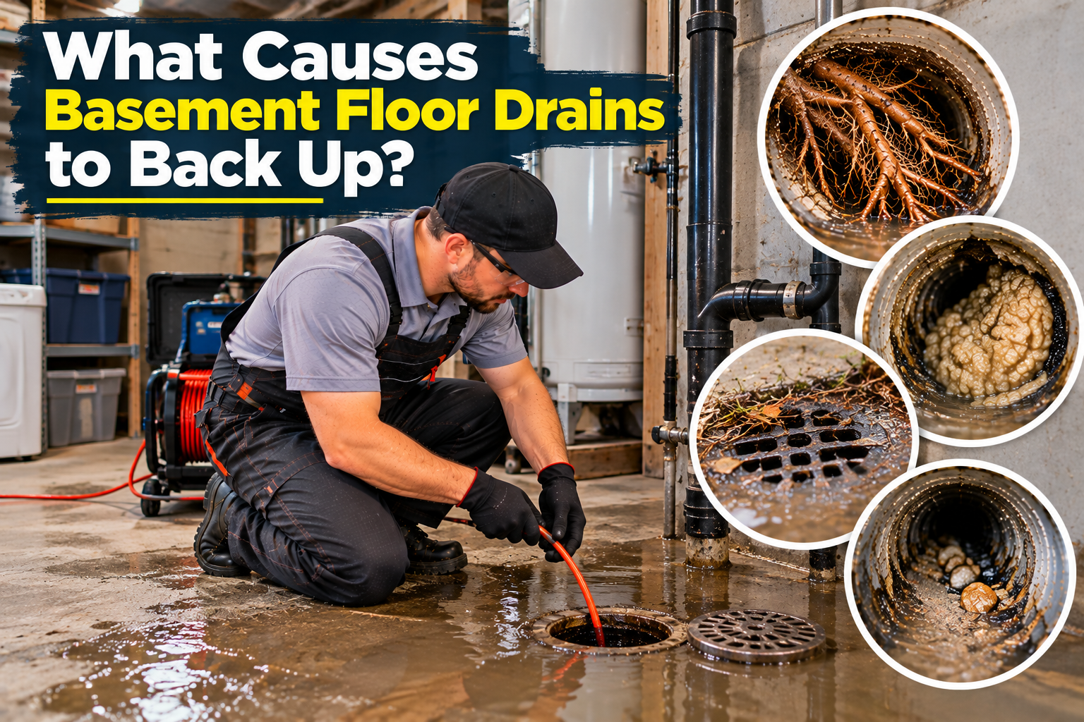 What Causes Basement Floor Drains to Back Up?