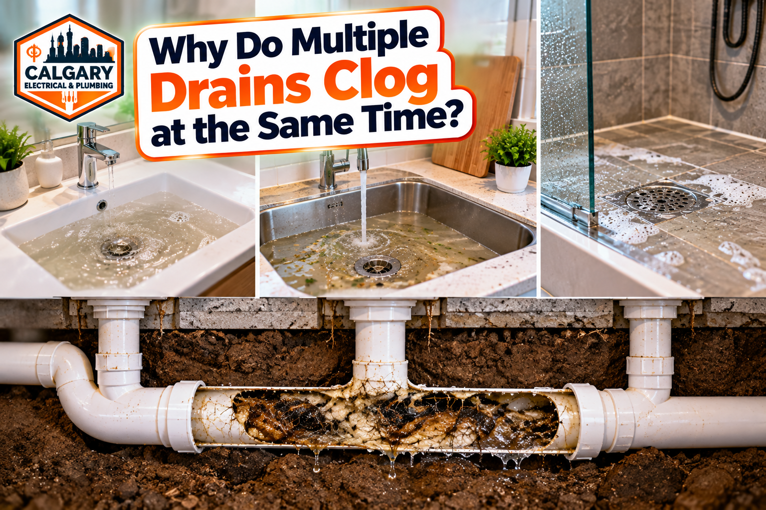 Why Do Multiple Drains Clog at the Same Time?