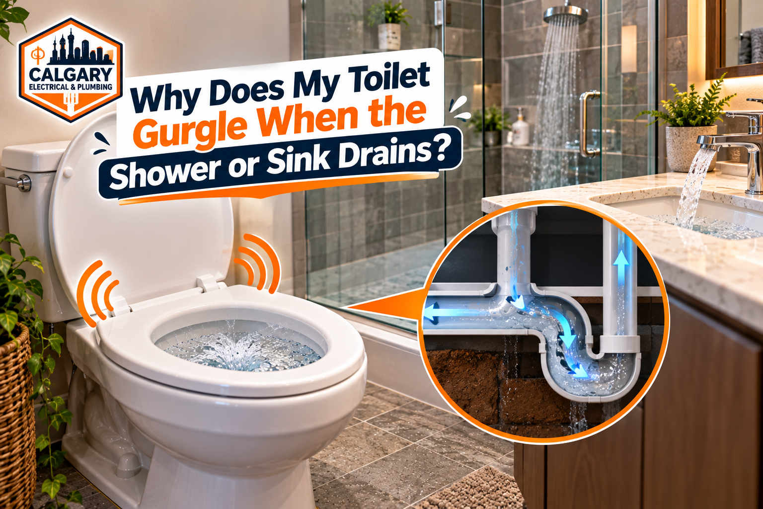 Why Does My Toilet Gurgle When the Shower or Sink Drains?