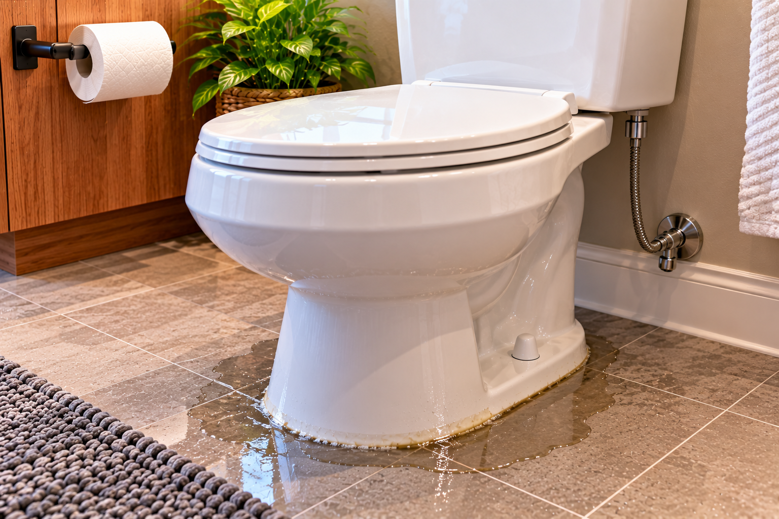Diagnosing a Toilet Leak Around the Base