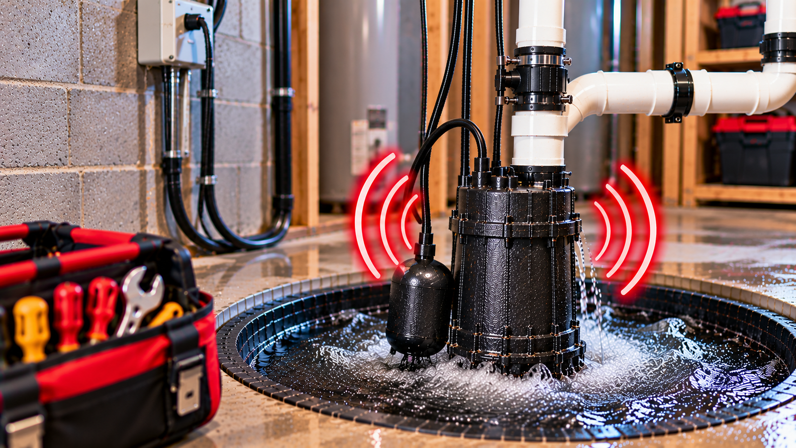 Loud Sump Pump Noise Diagnosis and Repair in Calgary